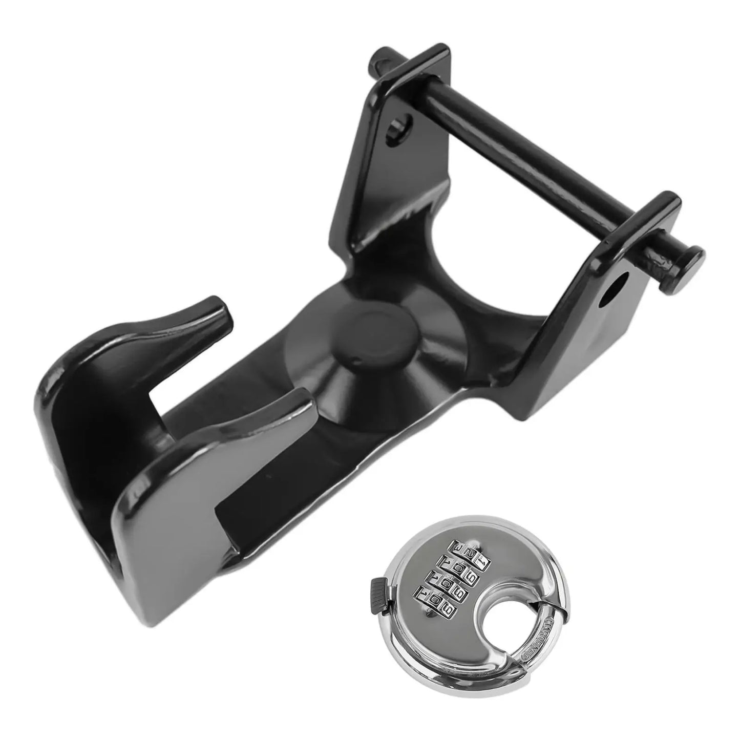 AP03 Black Gooseneck Trailer Lock W/ Combination Lock TL50
