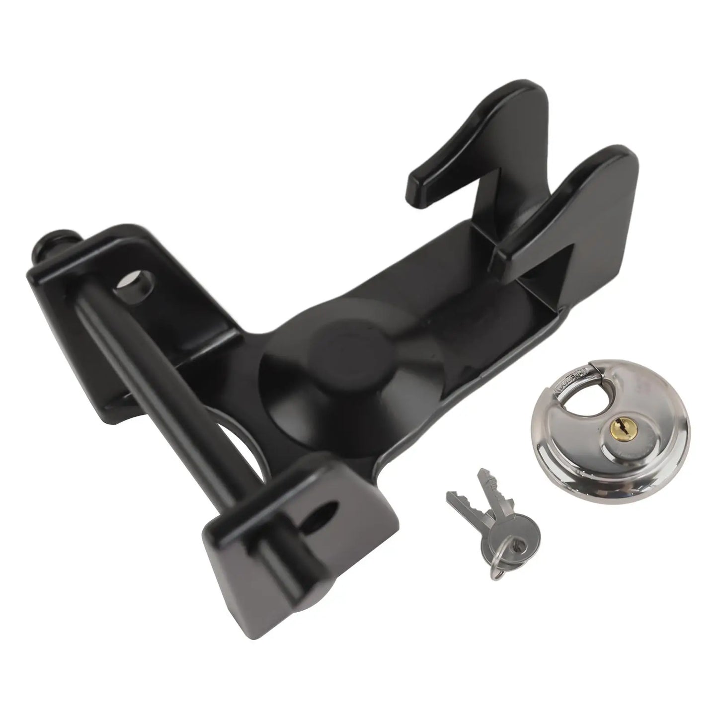 AP03 Black Gooseneck Trailer Lock W/Keyed Padlock, Model TL-50