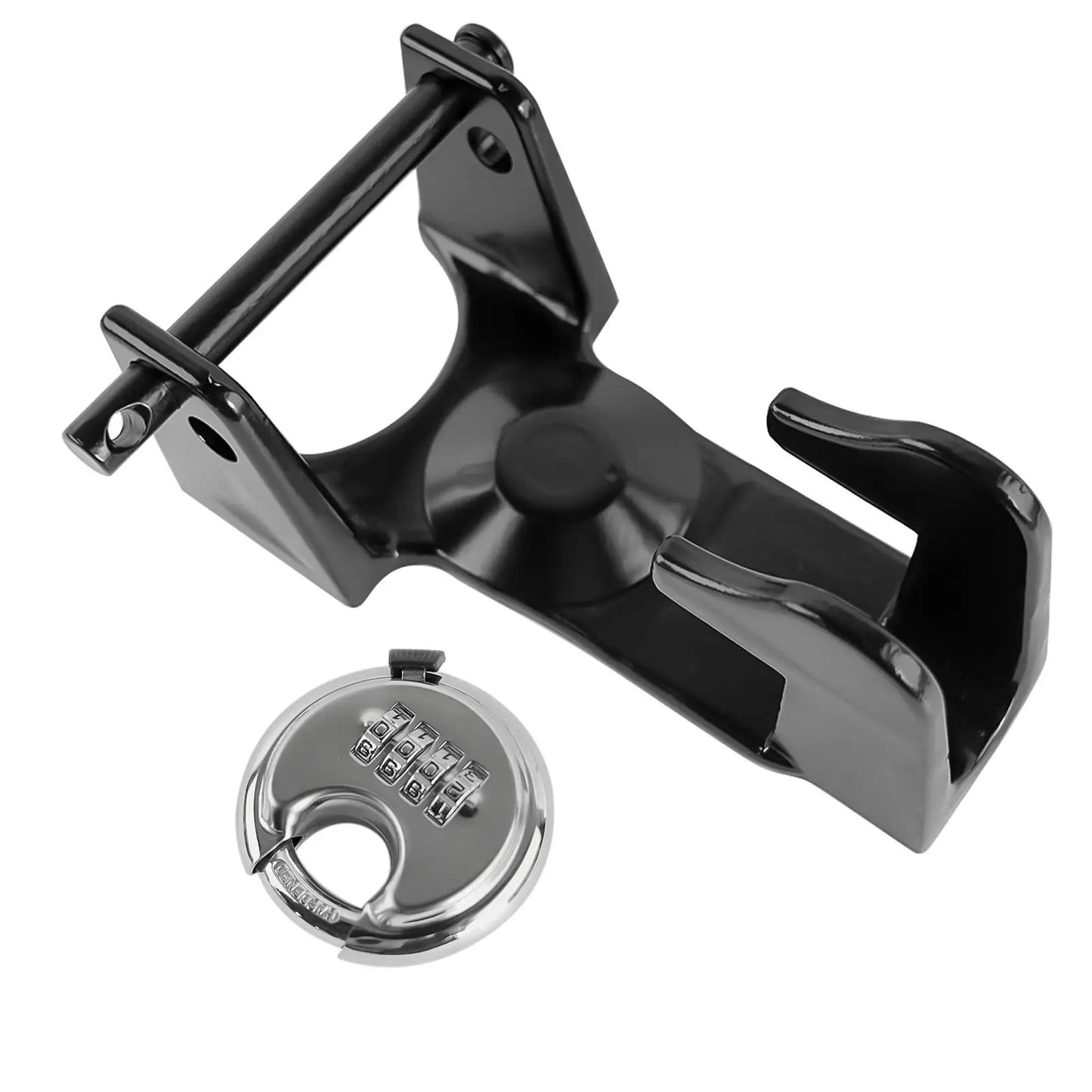 AP03 Black Gooseneck Trailer Lock W/ Combination Lock TL50