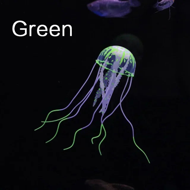 Luminous Fluorescent Jellyfish Aquarium Decorations