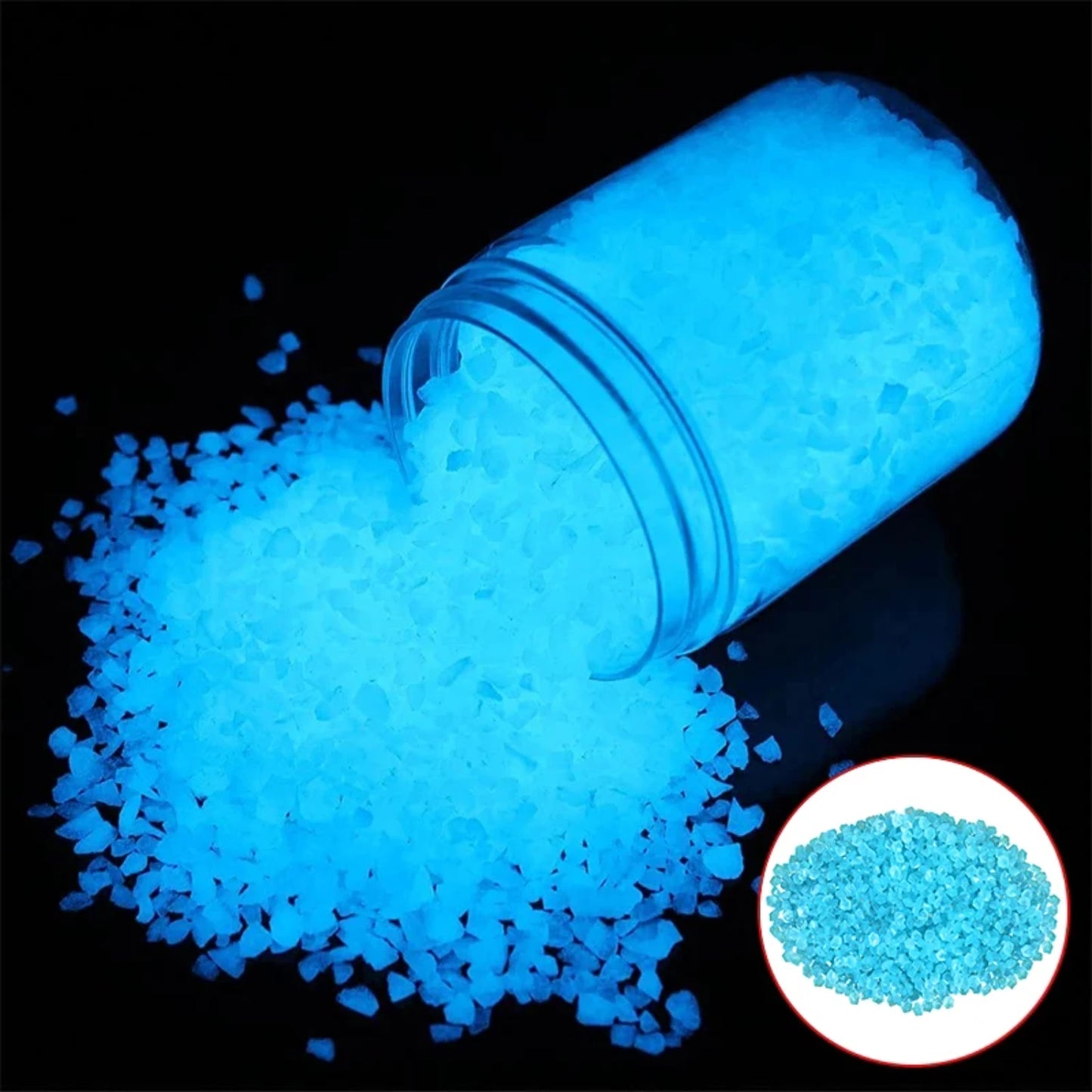 1000pcs Luminous Glow In Dark Pebbles For Aquarium 3-5mm