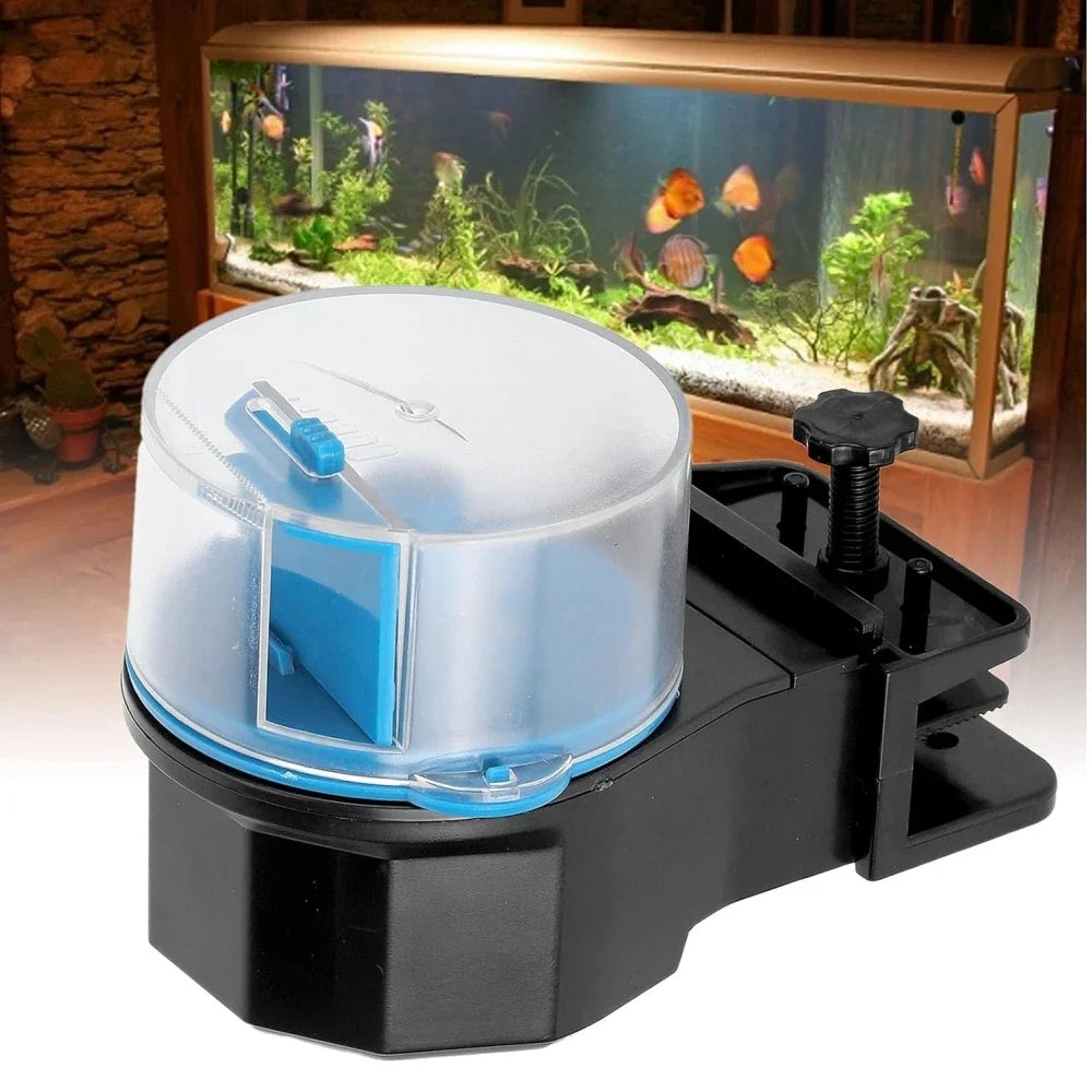 Automatic Fish Tank Feeder 12/24 Hours Intelligent Timing Large-Capacity Electric Auto Food Dispenser
