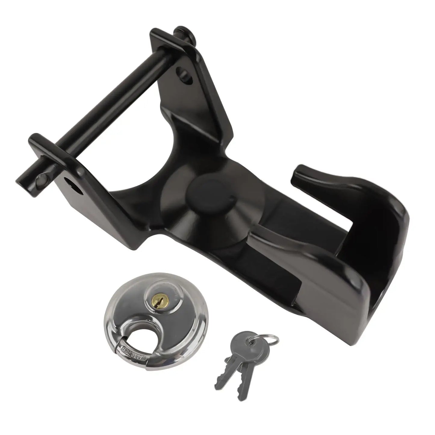 AP03 Black Gooseneck Trailer Lock W/Keyed Padlock, Model TL-50