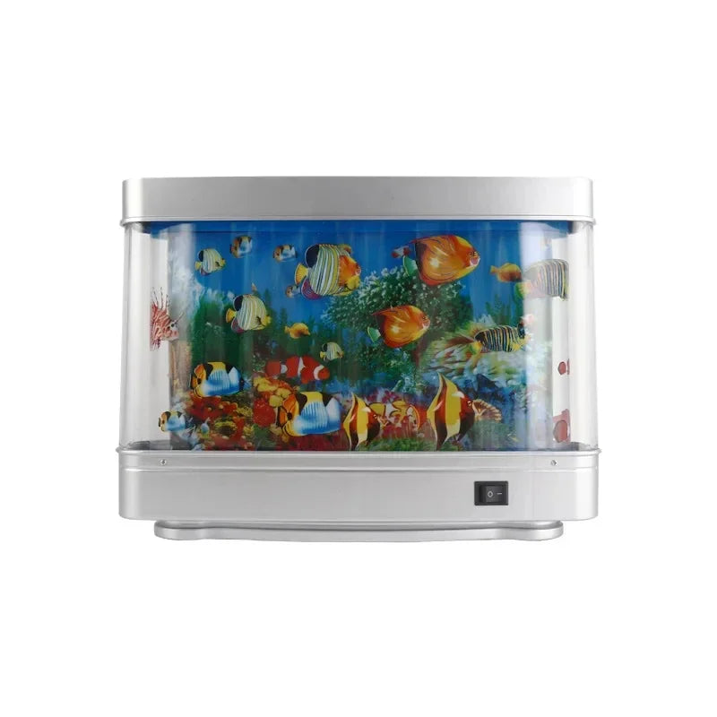 Tropical Fish Tank Lamps Artificial Aquarium Decor, Motion Night Light
