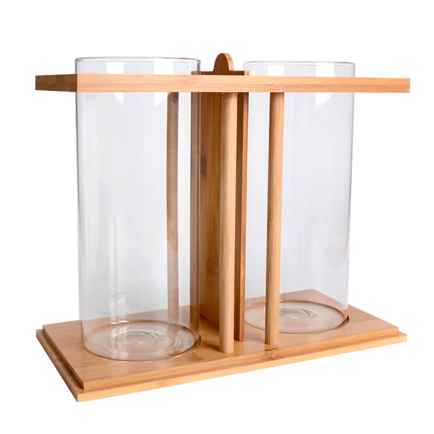 Mini DIY Bamboo and Wood Fish Aquarium