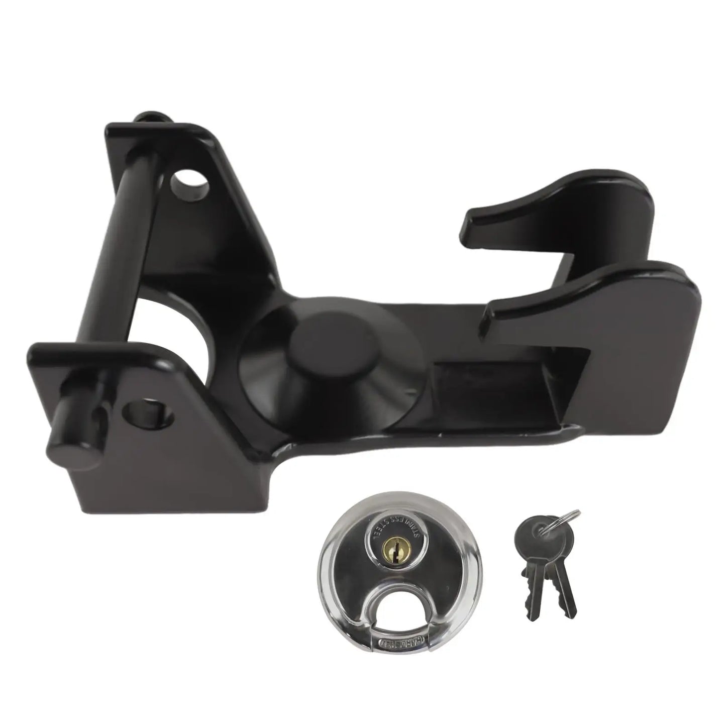 AP03 Black Gooseneck Trailer Lock W/Keyed Padlock, Model TL-50