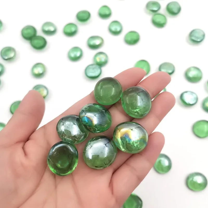 Flat Glass Marbles1 Pound Fish Tank Decorations