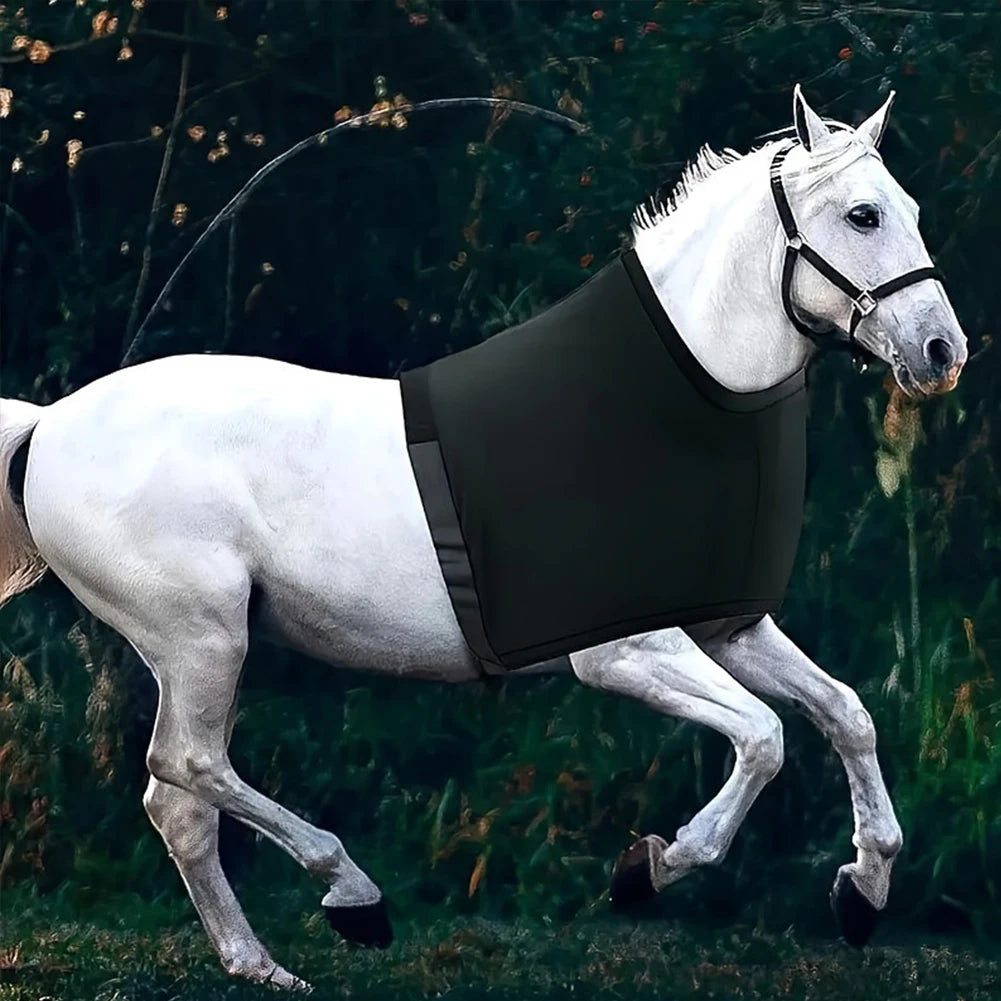 Horse Shoulder Guard High Elastic Spandex Fabric Horse Chest Saver Protector Horse Vest for Equestrian Sport