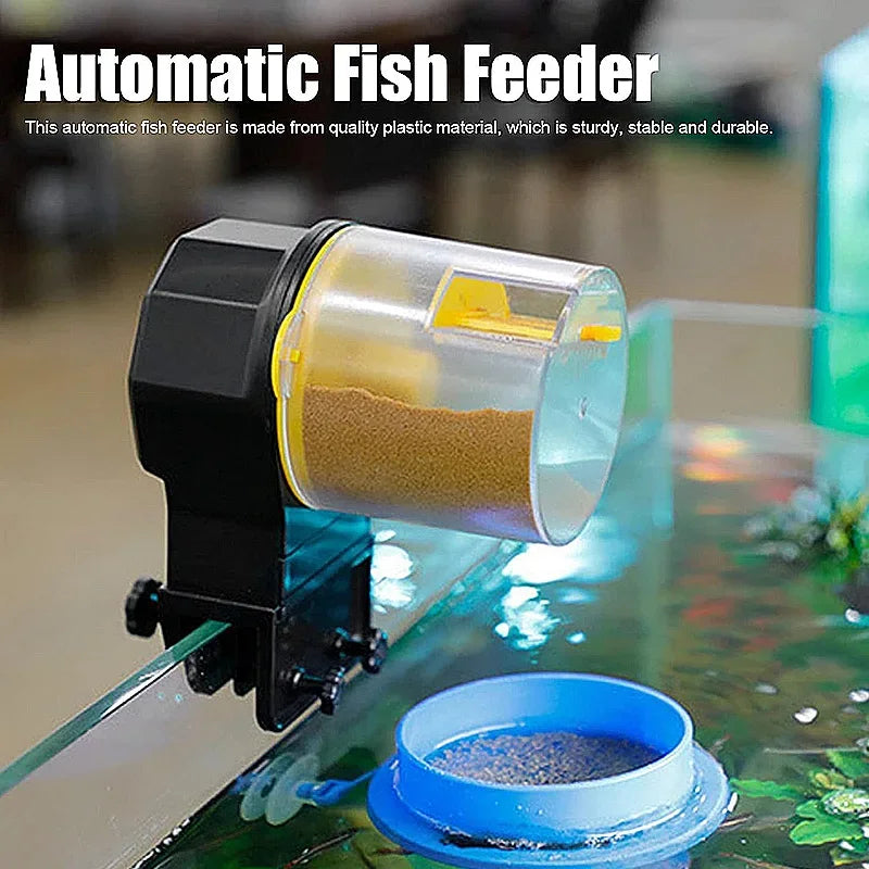 Automatic Fish Tank Feeder 12/24 Hours Intelligent Timing Large-Capacity Electric Auto Food Dispenser