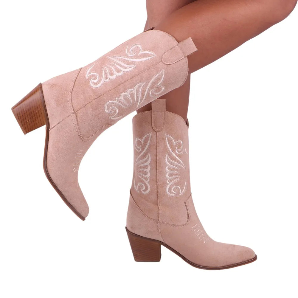 Embroidery Cowboy Boots for Women