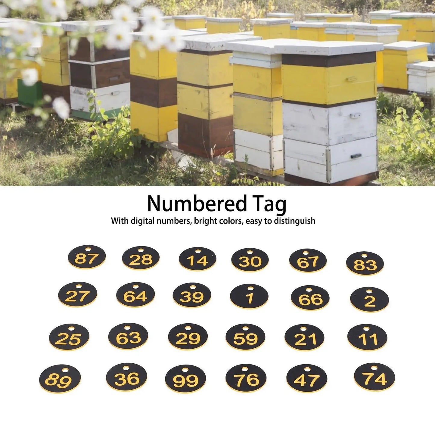 100Pcs Copper Plated Livestock Tags