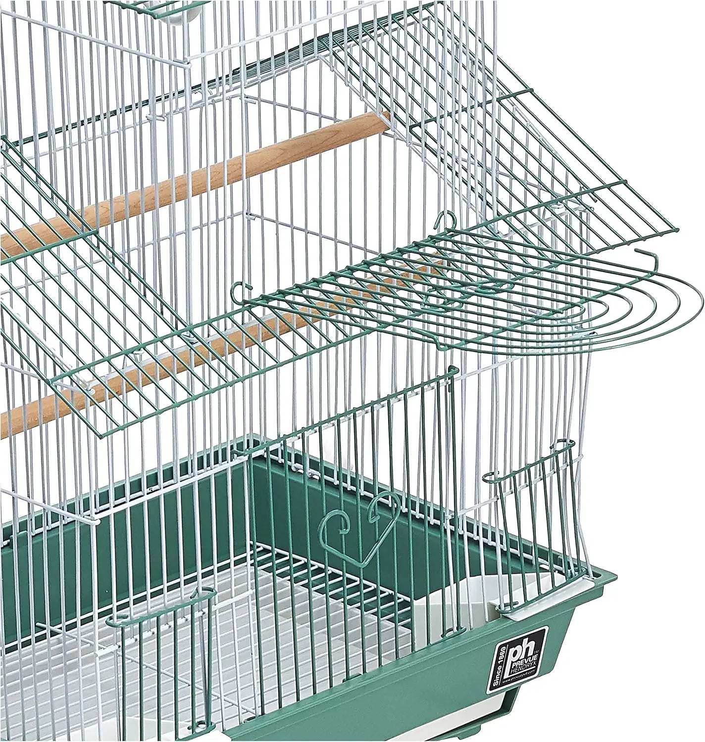 Parakeet Bird Cage 13.5x11x22 Inch Swing Perches Cups Tray Toy
