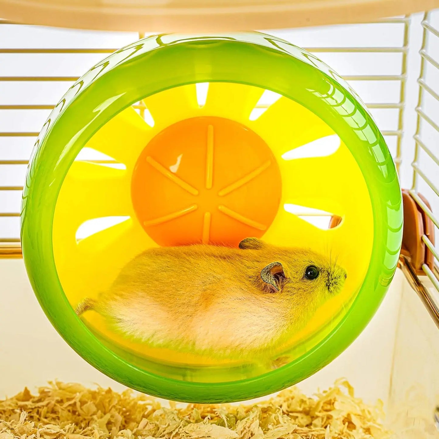 2 Layer Small Animal Cage With Tubes, Water Bottle, Food Dish, Exercise Wheel