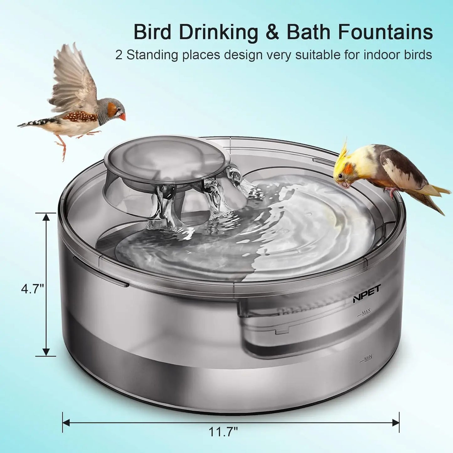 Large Automatic Dog Water Fountain,