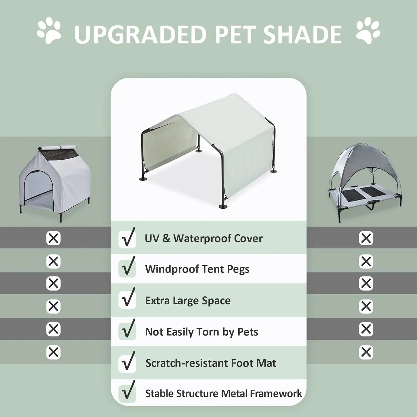 4'x4'x3' Outdoor Sun Rain Shelter