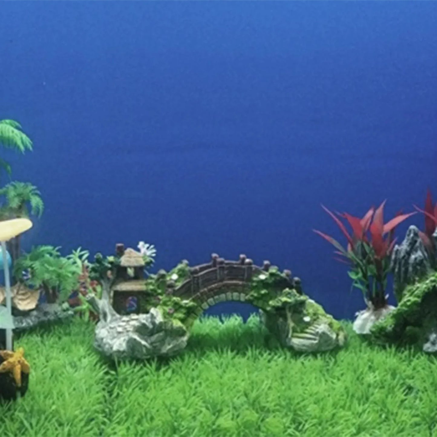 Resin Bridge Landscape For Fish Tank