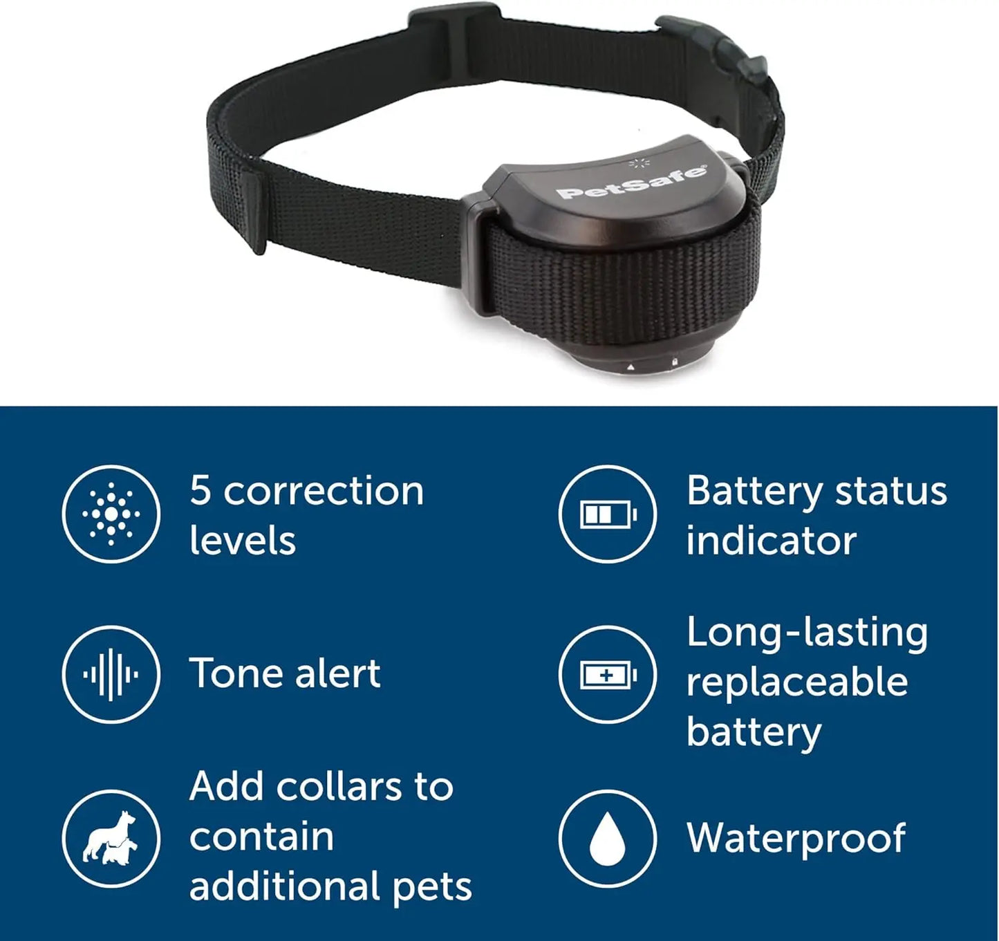 Wireless Pet Fence System With Replaceable Battery Collar, Wireless