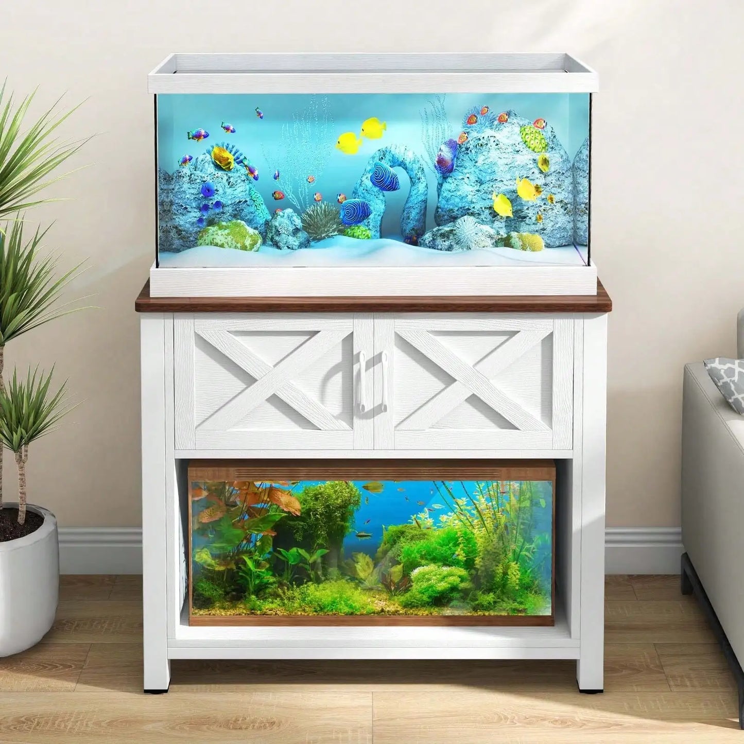 40-50 Gallon Fish Tank Stand With Power Outlets