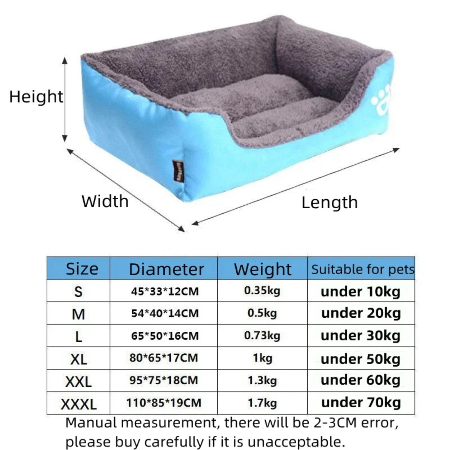 Ultimate Fleece Bed For Small, Medium, And Large Dogs - Waterproof Bottom