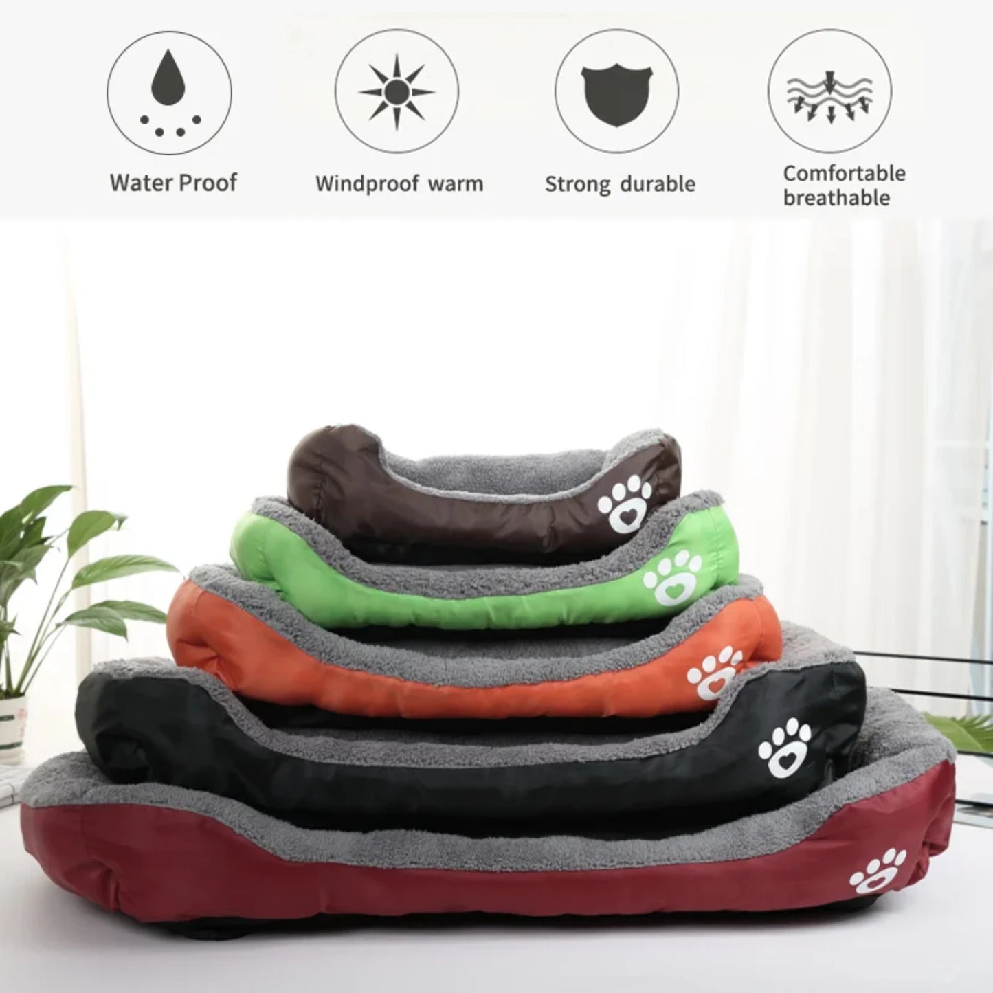 Ultimate Fleece Bed For Small, Medium, And Large Dogs - Waterproof Bottom