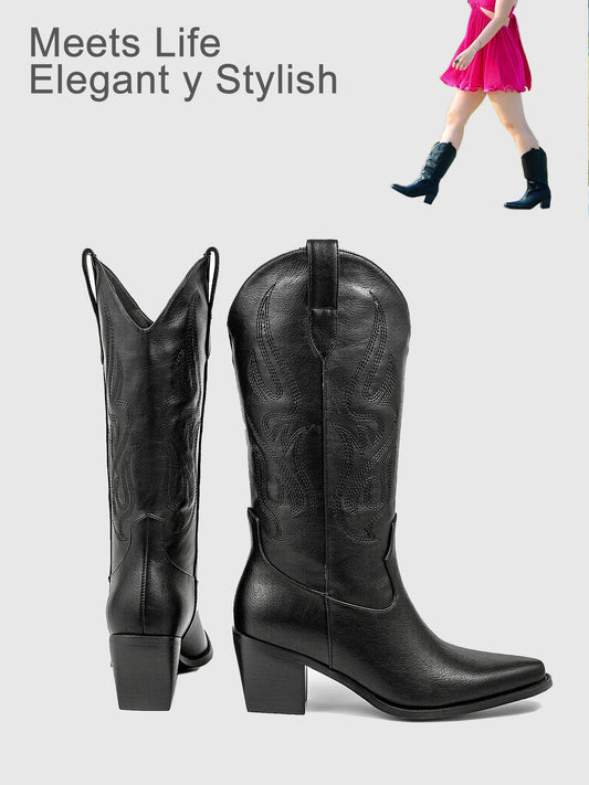 Cowboy Boots for Women, Mid Calf