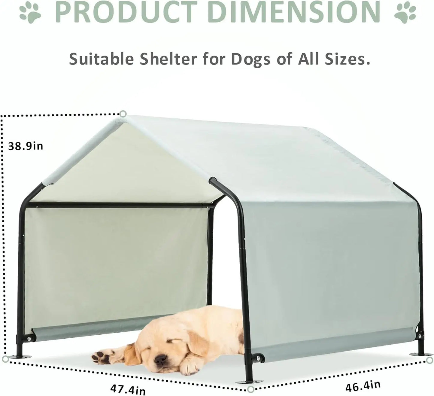 4'x4'x3' Outdoor Sun Rain Shelter