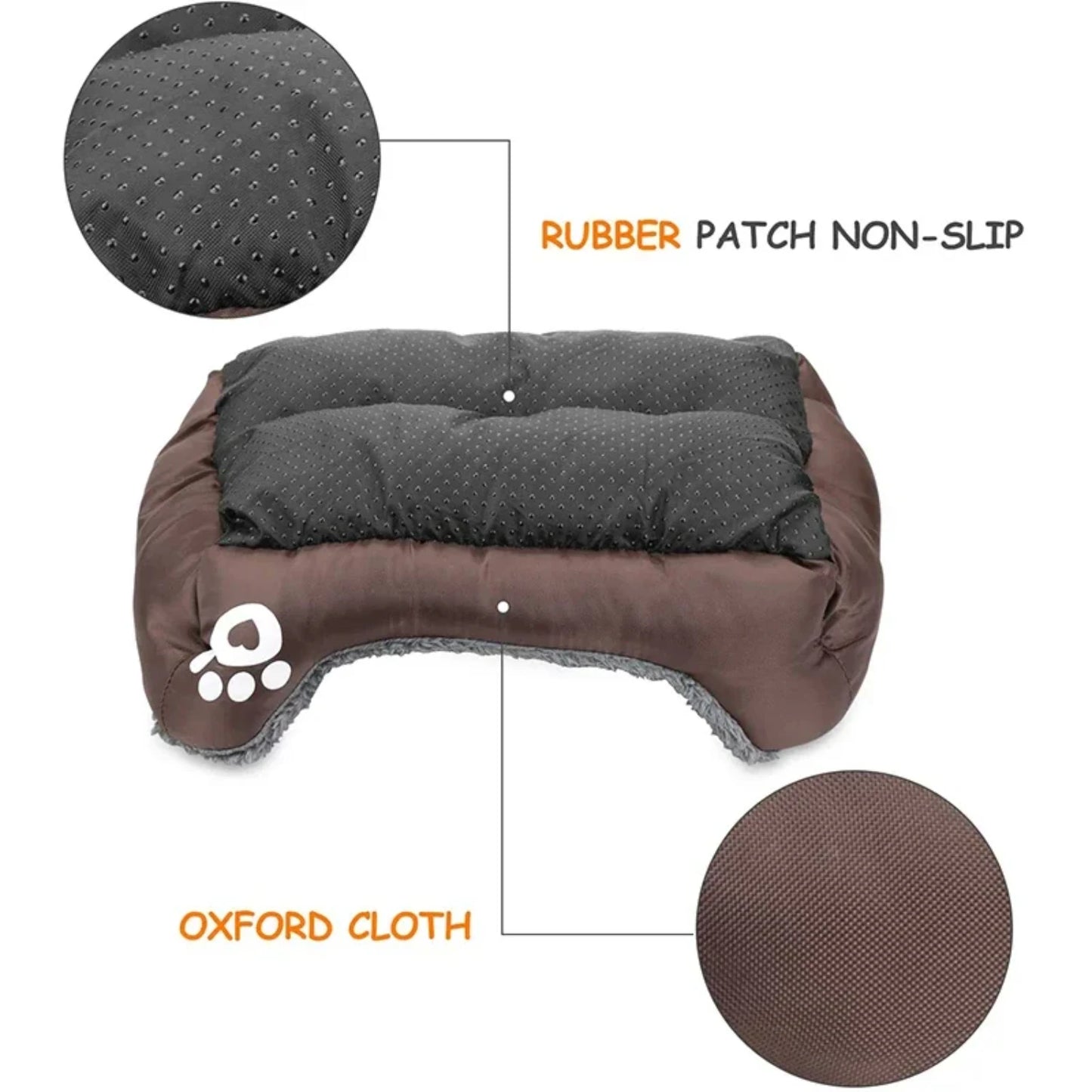 Ultimate Fleece Bed For Small, Medium, And Large Dogs - Waterproof Bottom