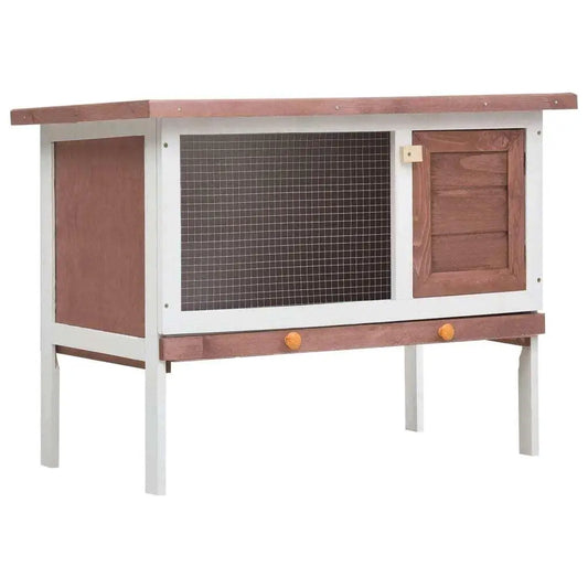 Wooden Outdoor Rabbit Hutch - Small Animals