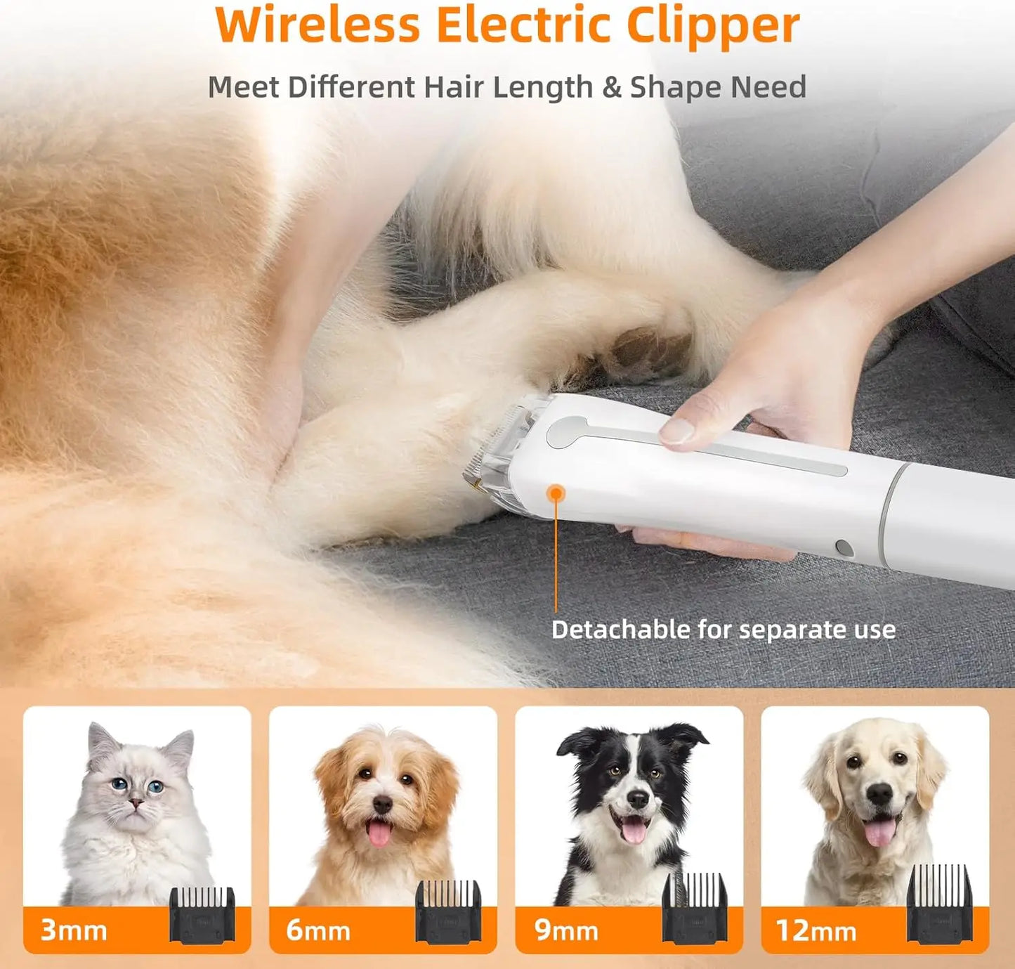 NPET Pet Grooming Kit With 6 Grooming Tools