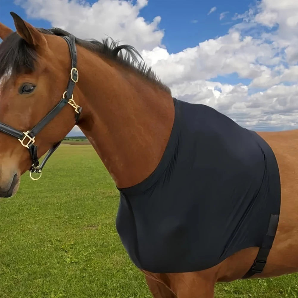 Horse Shoulder Guard High Elastic Spandex Fabric Horse Chest Saver Protector Horse Vest for Equestrian Sport