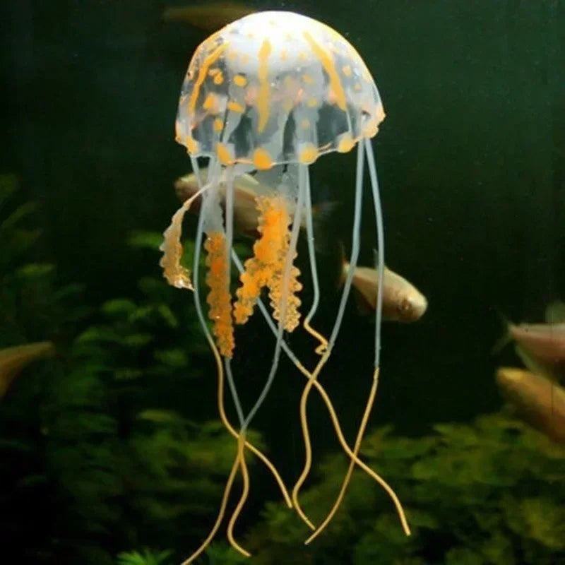 Luminous Fluorescent Jellyfish Aquarium Decorations