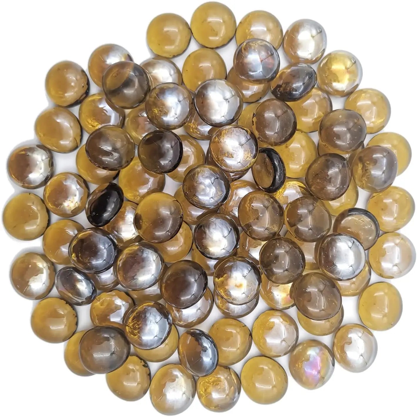 Flat Glass Marbles1 Pound Fish Tank Decorations