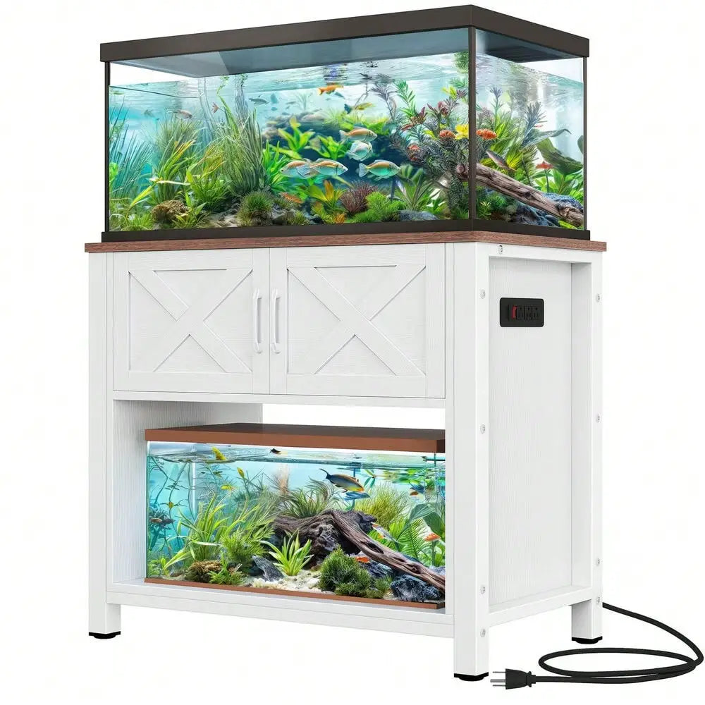 40-50 Gallon Fish Tank Stand With Power Outlets