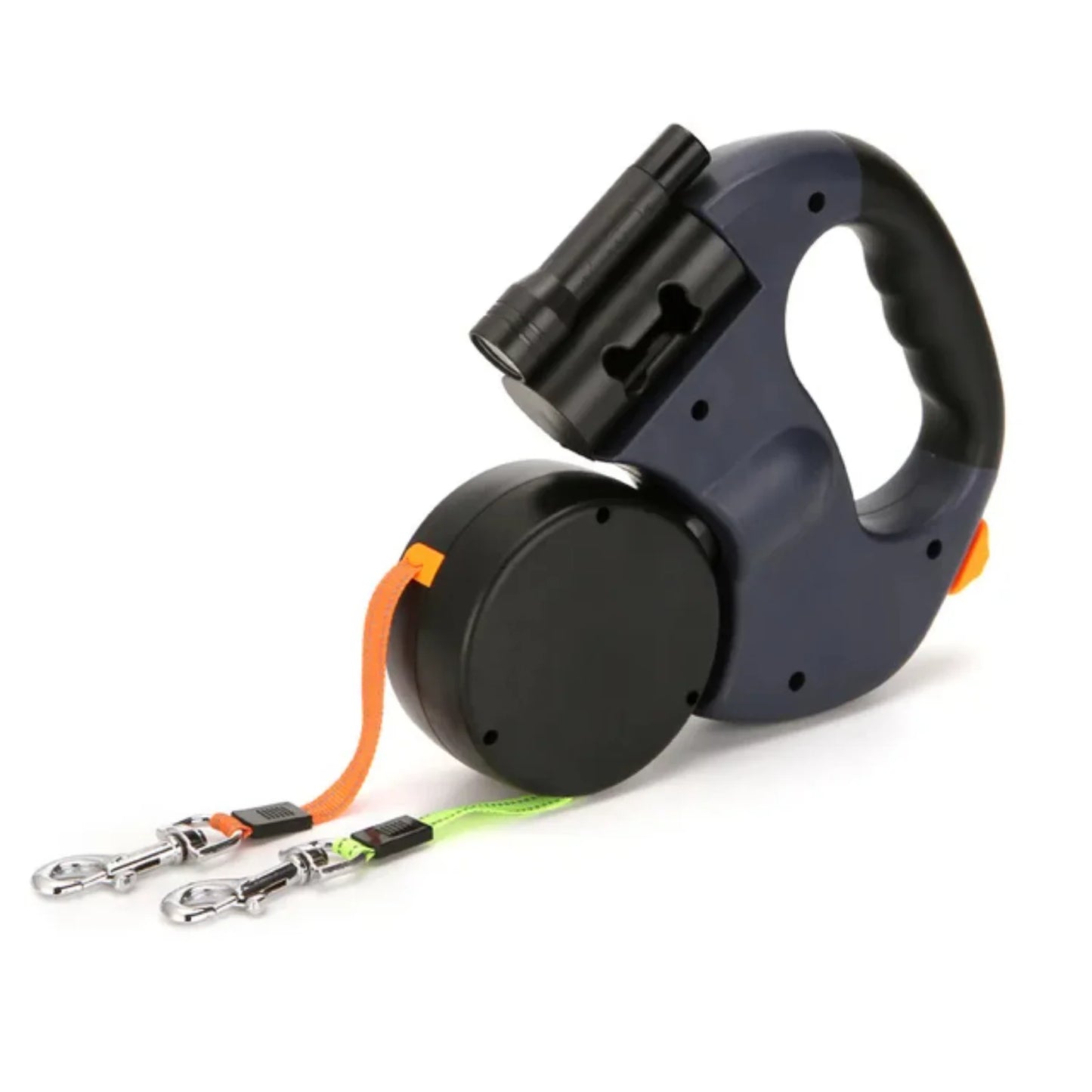 Retractable Nylon Double Dog Leash