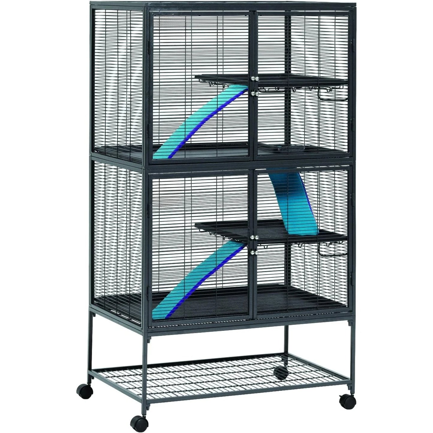 Double Unit Small Animal Cage