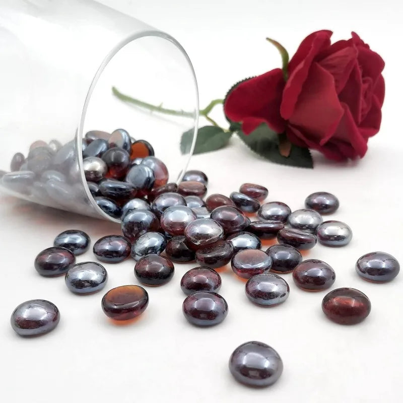 Flat Glass Marbles1 Pound Fish Tank Decorations