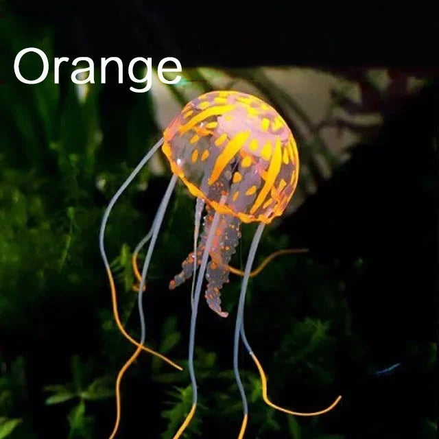 Luminous Fluorescent Jellyfish Aquarium Decorations