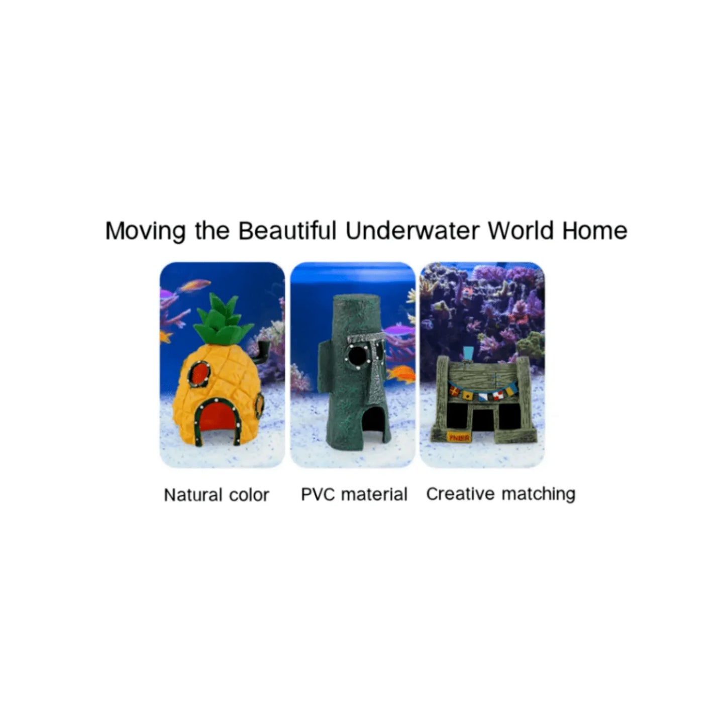 Cute Resin Aquarium Accessories