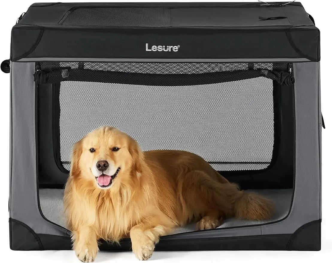 Soft Collapsible Dog Crate - 42 Inch for Extra Large Dogs