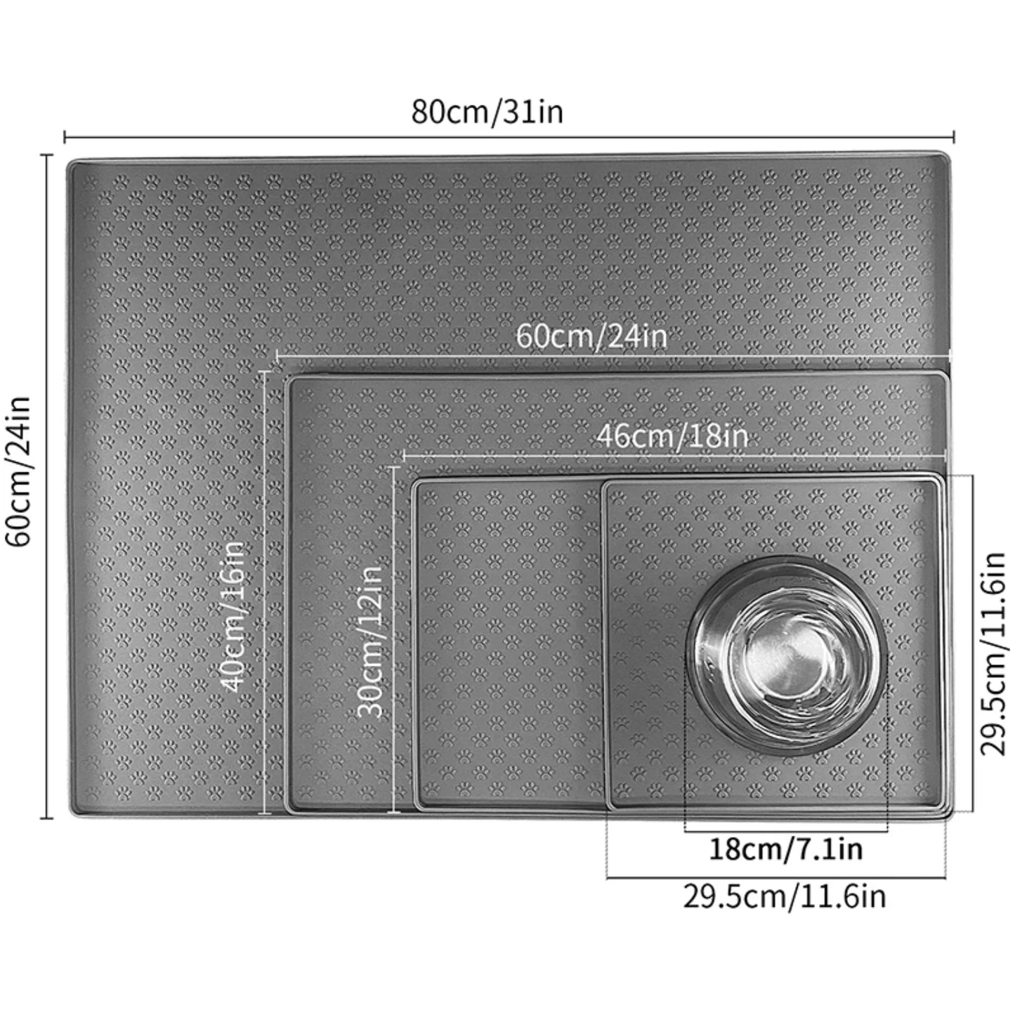 Waterproof Silicone Pet Feeder Mat