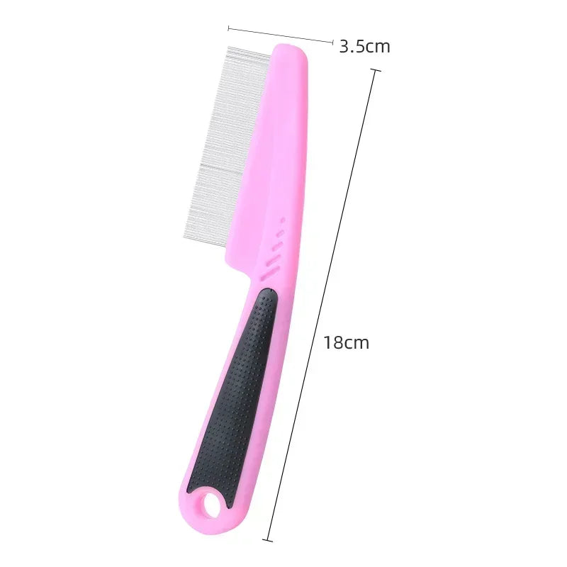 Small Tooth Metal Comb for Pet Grooming