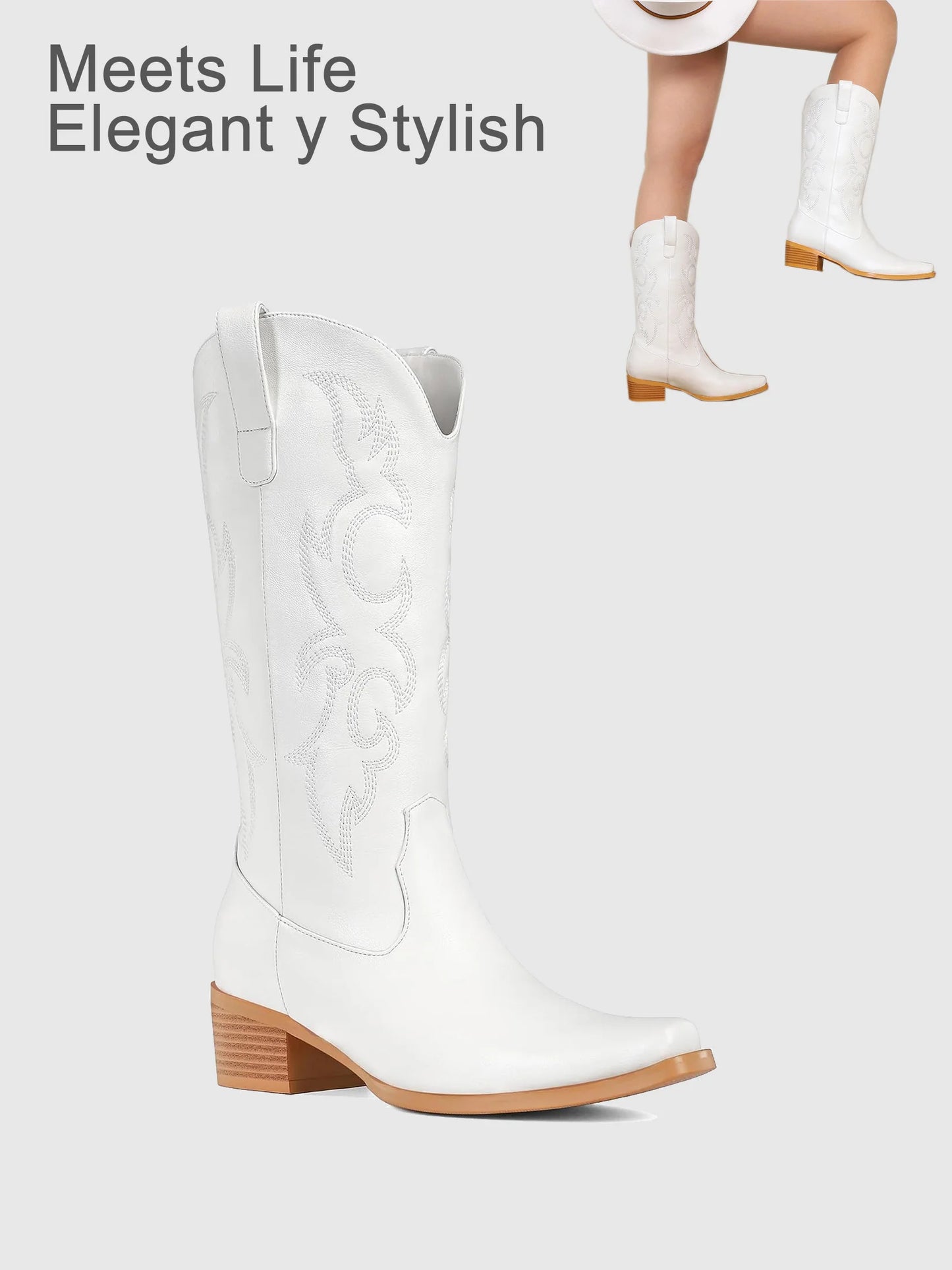 White Cowboy Boots for Women