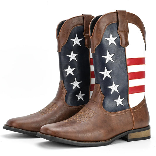 Men's Cowboy Boots, Pull-On