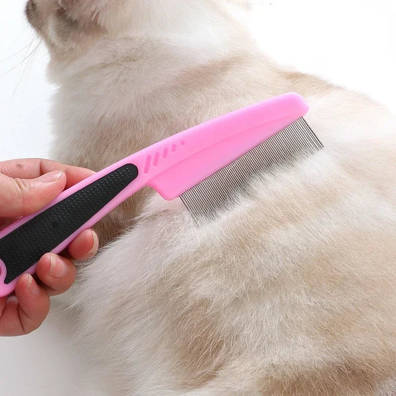 Small Tooth Metal Comb for Pet Grooming