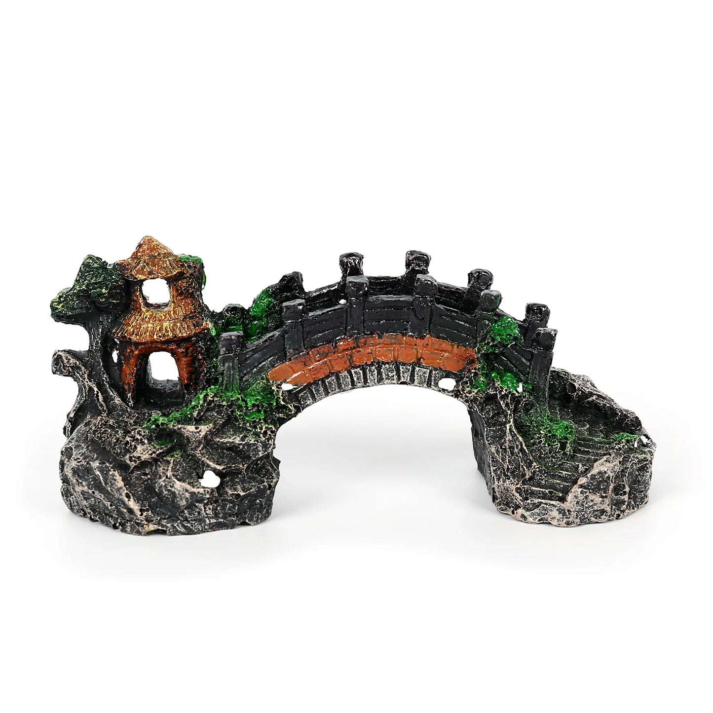 Pavilion Tree Bridge Fish Tank Decoration