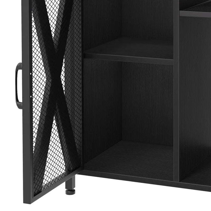 30 Gallon Metal/Wood Aquarium Stand With Electrical Outlet