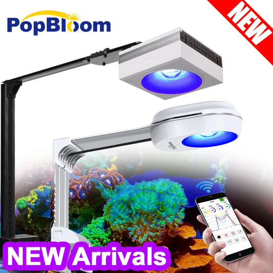 Led Aquarium Full Spectrum, Reef Marine Aquarium Light with Timer for 30cm-70cm Reef Coral SPS/LPS Saltwater Tank