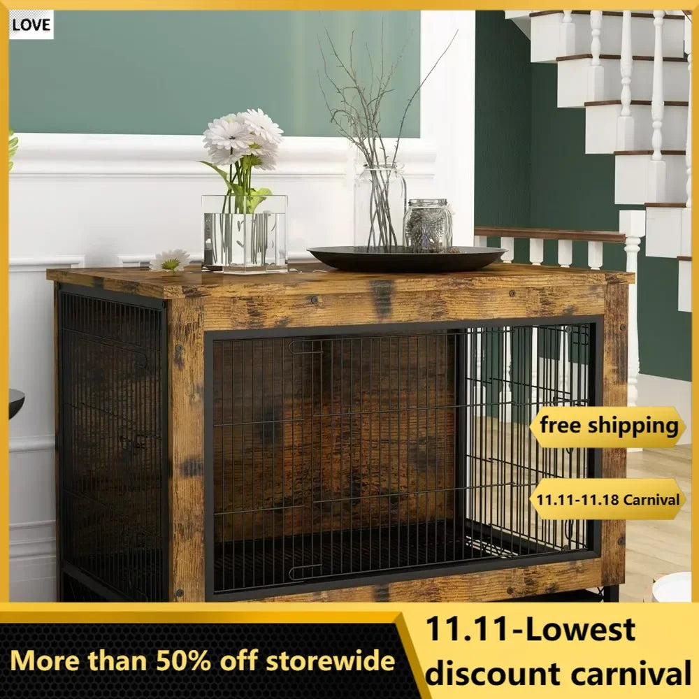 Heavy Duty End Table Crate, 3 Door, Large