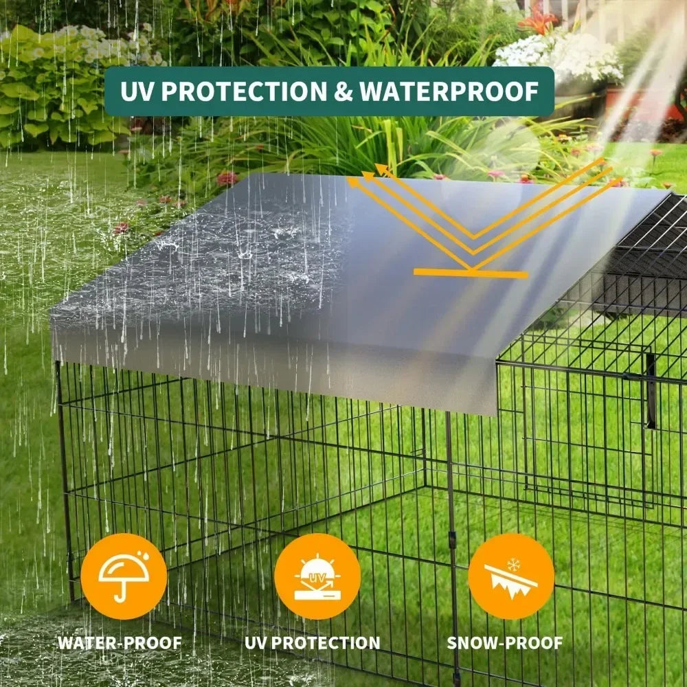 Chicken Coop 130” X 40” with Waterproof Cover