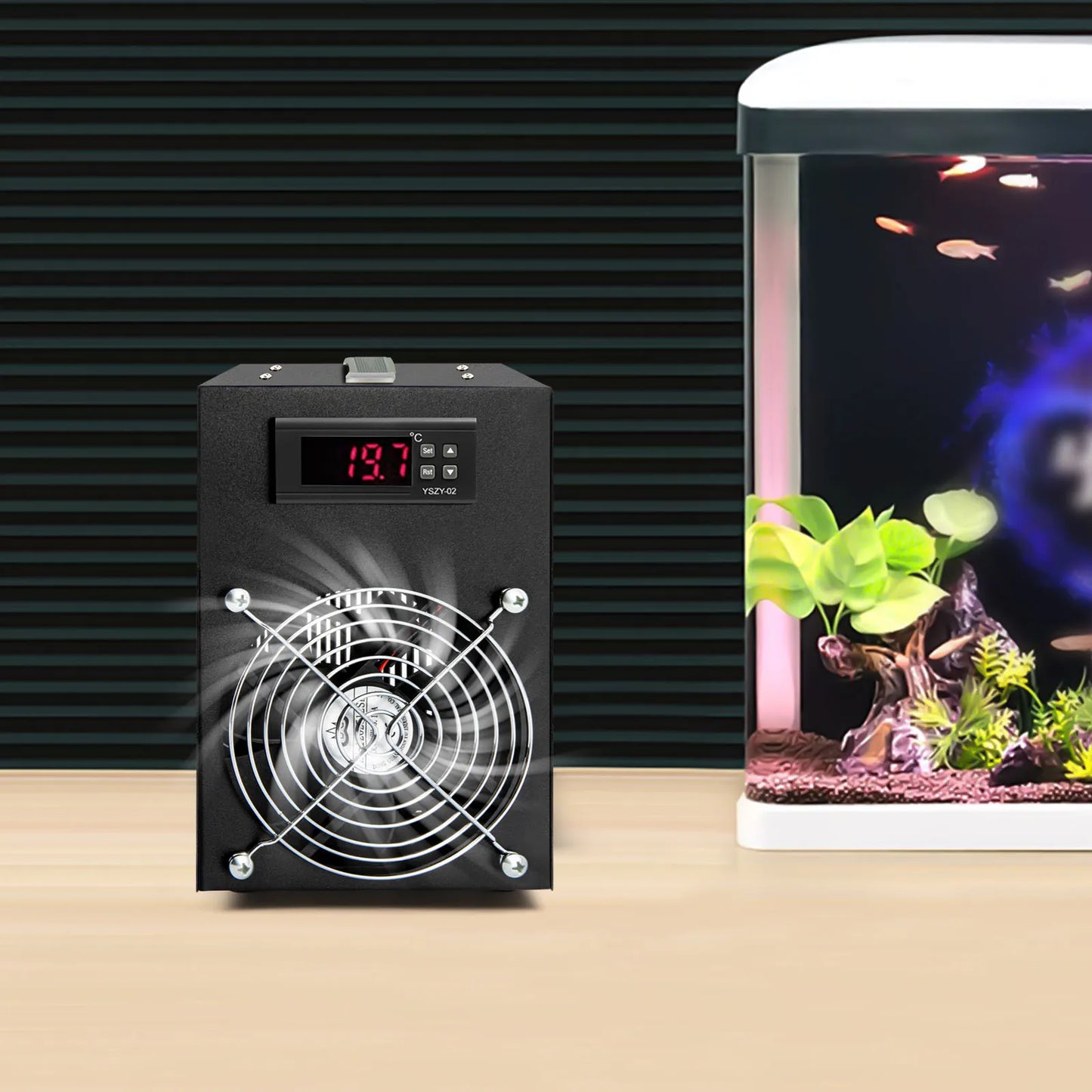 60L Aquarium Water Chiller Fish Tank Cooler Cooling 1-3L/Min 220-240V